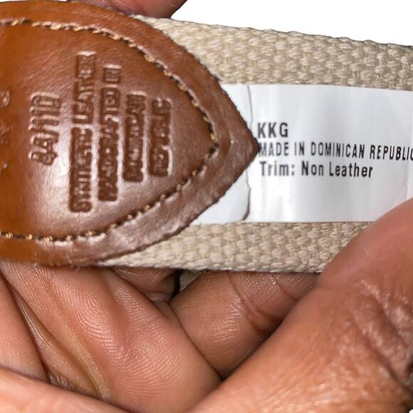 KKG Woven Ribbon Overlay Lobster Print Synthetic Leather red/blue size 44/110 - Picture 8 of 8